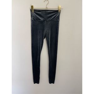 ATHLETA Gray Velvet Leggings Size Small